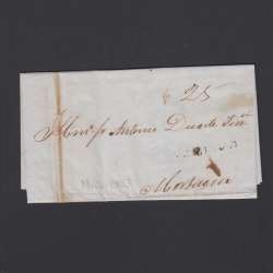 Carta Pré-Filatélica circulada de Figueira da Foz para Mortágua datada de 19-06-1853