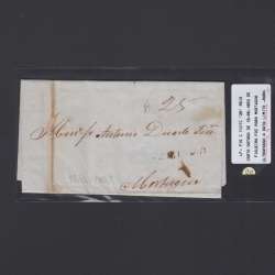 Carta Pré-Filatélica circulada de Figueira da Foz para Mortágua datada de 19-06-1853