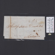 Carta Pré-Filatélica circulada de Figueira da Foz para Mortágua datada de 19-06-1853