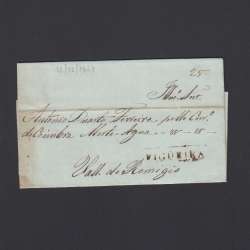 Carta Pré-Filatélica circulada de Figueira da Foz para Vale Remigio datada de 13-12-1847