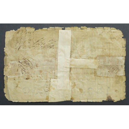 APÓLICE REAL ERÁRIO - 1$200 REIS 1805 - DATA MANUSCRITA - COM CARIMBO DE D.PEDRO IV 1826 ( CIRCULADA +)