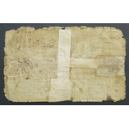 APÓLICE REAL ERÁRIO - 1$200 REIS 1805 - DATA MANUSCRITA - COM CARIMBO DE D.PEDRO IV 1826 ( CIRCULADA +)
