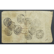 APÓLICE REAL ERÁRIO - 10$000 REIS 1799 - DATA MANUSCRITA - COM CARIMBO DE D.PEDRO IV 1826 ( POUCO CIRCULADA )