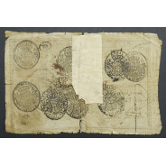 APÓLICE REAL ERÁRIO - 20$000 REIS 1799 - DATA MANUSCRITA - COM CARIMBO DE D.MIGUEL I 1828 ( CIRCULADA )