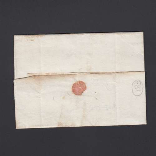 Carta Pré-Filatélica circulada de Guarda para Vale Remigio datada 28-02-1844