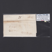 Carta Pré-Filatélica circulada de Guarda para Vale Remigio datada 30-08-1847