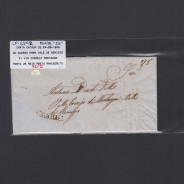 Carta Pré-Filatélica circulada de Guarda para Vale Remigio datada 04-08-1849