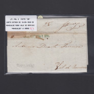 Carta Pré-Filatélica circulada de Mangualde para Vale Remigio datada 16-03-1840