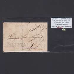 Carta Pré-Filatélica circulada de Mialhada (Mealhada)  para Lisboa datada 10-08-1829