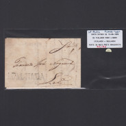 Carta Pré-Filatélica circulada de Mialhada (Mealhada)  para Lisboa datada 10-08-1829