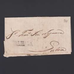 Carta Pré-Filatélica circulada de Mialhada (Mealhada)  para Lisboa datada 10-04-1830