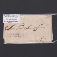 Carta Pré-Filatélica circulada de Mialhada (Mealhada) para Lisboa datada 31-07-1830