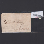 Carta Pré-Filatélica circulada de Mialhada (Mealhada) para Lisboa datada 06-04-1831
