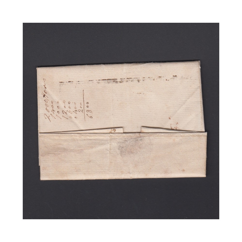 Carta Pré-Filatélica circulada de Mialhada (Mealhada) para Lisboa datada 09-04-1831