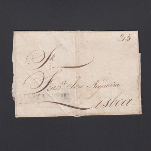 Carta Pré-Filatélica circulada de Mialhada (Mealhada) para Lisboa datada 10-05-1831