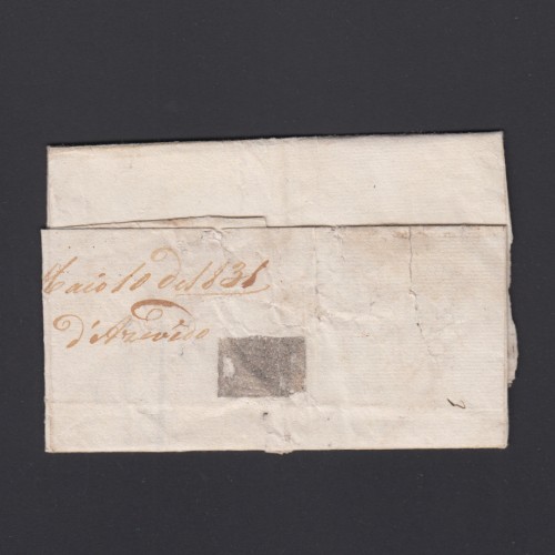 Carta Pré-Filatélica circulada de Mialhada (Mealhada) para Lisboa datada 10-05-1831