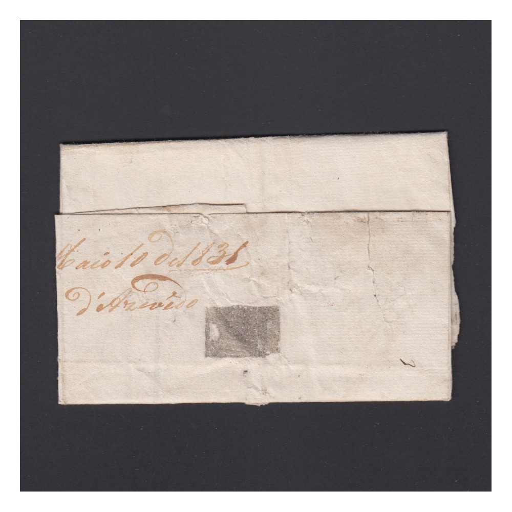 Carta Pré-Filatélica circulada de Mialhada (Mealhada) para Lisboa datada 10-05-1831