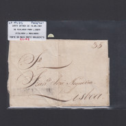 Carta Pré-Filatélica circulada de Mialhada (Mealhada) para Lisboa datada 10-05-1831