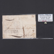 Carta Pré-Filatélica circulada de Mialhada (Mealhada) para Lisboa datada 03-08-1831