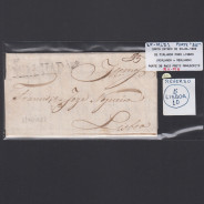 Carta Pré-Filatélica circulada de Mialhada (Mealhada) para Lisboa datada 03-04-1832