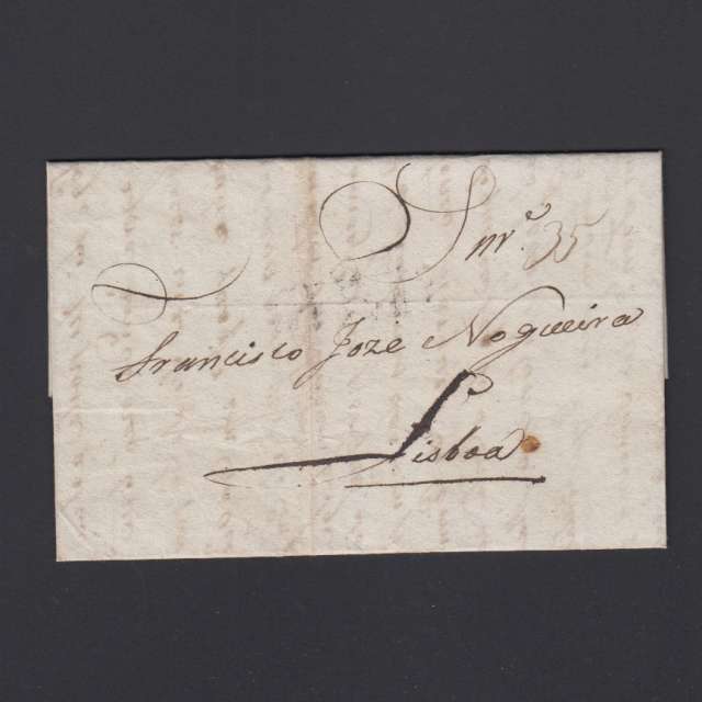 Carta Pré-Filatélica circulada de Mialhada (Mealhada) para Lisboa datada 18-04-1832