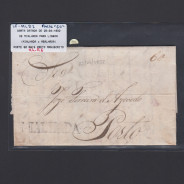 Carta Pré-Filatélica circulada de Mialhada (Mealhada) para Lisboa datada 25-04-1832