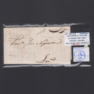 Carta Pré-Filatélica circulada de Mialhada (Mealhada) para Lisboa datada 10-04-1835