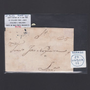 Carta Pré-Filatélica circulada de Mialhada (Mealhada) para Lisboa datada 21-08-1835