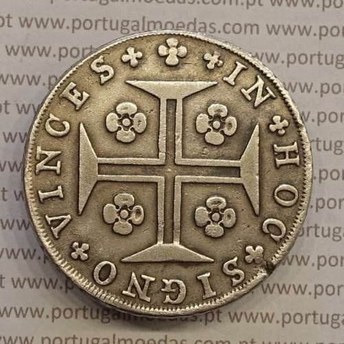 CRUZADO NOVO PRATA (480 RÉIS) 1798 COROA ALTA DIADEMA LOZANGO 4 PONTOS - COM VARIANTES NÃO CLASSIFICADAS - D. MARIA I