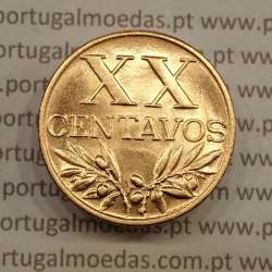 MOEDA DE VINTE CENTAVOS (XX CENTAVOS) BRONZE 1960 SOBERBA