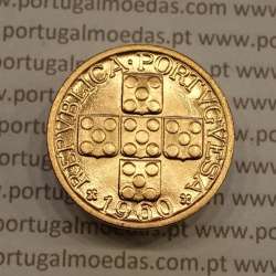 MOEDA DE VINTE CENTAVOS (XX CENTAVOS) BRONZE 1960 SOBERBA