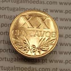 MOEDA DE VINTE CENTAVOS (XX CENTAVOS) BRONZE 1960 SOBERBA