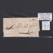 Carta Pré-Filatélica circulada de Mialhada (Mealhada) para Lisboa datada 19-09-1835