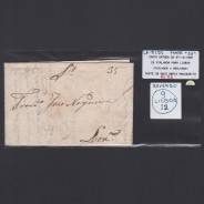 Carta Pré-Filatélica circulada de Mialhada (Mealhada) para Lisboa datada 07-12-1835
