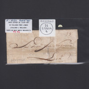 Carta Pré-Filatélica circulada de Mialhada (Mealhada) para Lisboa datada 12-04-1837