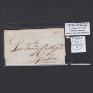 Carta Pré-Filatélica circulada de Mialhada (Mealhada) para Lisboa datada 16-05-1838