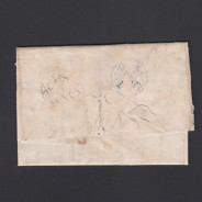 Carta Pré-Filatélica circulada de Mialhada (Mealhada) para Lisboa datada 05-05-1838