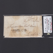 Carta Pré-Filatélica circulada de Mortágua para Lisboa datada 27-03-1829