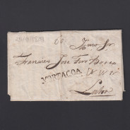 Carta Pré-Filatélica circulada de Mortágua para Lisboa datada 25-10-1829