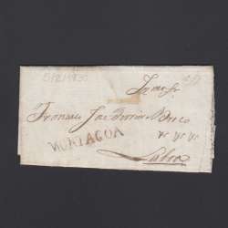 Carta Pré-Filatélica circulada de Mortágua para Lisboa datada 05-02-1830