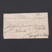 Carta Pré-Filatélica circulada de Mortágua para Granja Baixo datada 26-04-1837