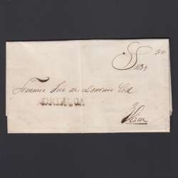 Carta Pré-Filatélica circulada de Mortágua para Viseu datada 20-05-1838