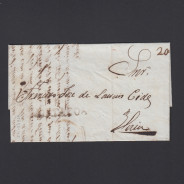 Carta Pré-Filatélica circulada de Mortágua para Viseu datada 28-05-1838