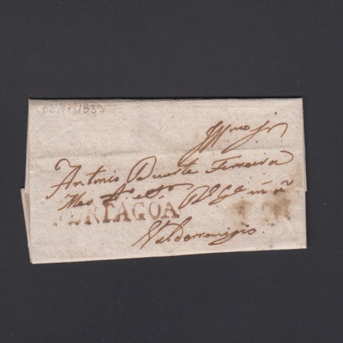 Carta Pré-Filatélica circulada de Mortágua para Vale Remigio datada 02-07-1839