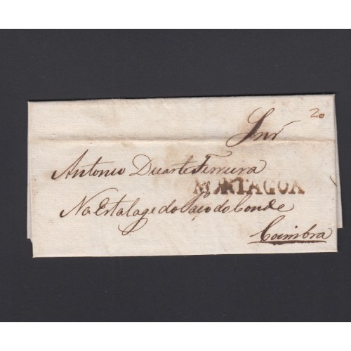 Carta Pré-Filatélica circulada de Mortágua para Coimbra datada 10-09-1839