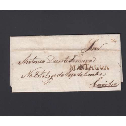 Carta Pré-Filatélica circulada de Mortágua para Coimbra datada 10-09-1839