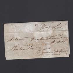 Carta Pré-Filatélica circulada de Mortágua para Figueira da Foz datada 09-11-1842
