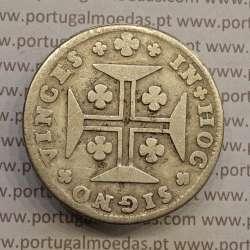 MOEDA DE 12 VINTÉNS (240 RÉIS) 1748 (MBC) COROA COM ARCOS SIMPLES - D. JOÃO V