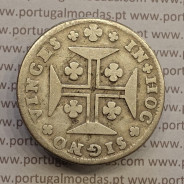 MOEDA DE 12 VINTÉNS (240 RÉIS) 1748 (MBC) COROA COM ARCOS SIMPLES - D. JOÃO V
