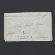 Pré-Filatélica circulada de Sabugoza para Vale Remigio datada 19-11-1847